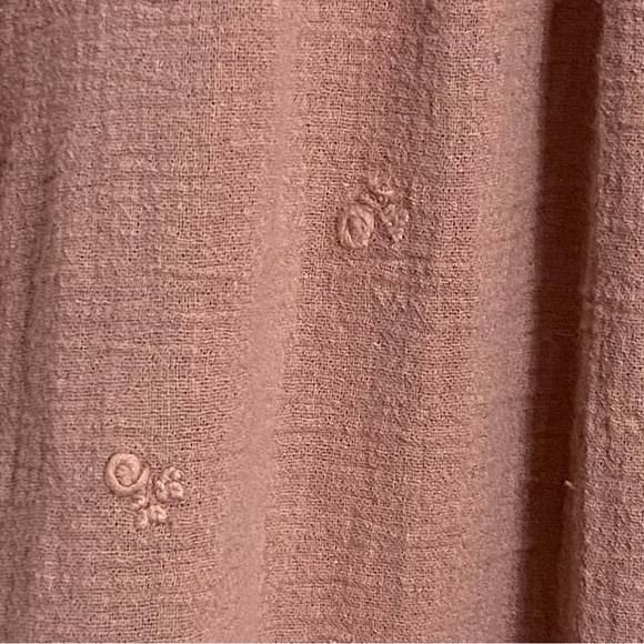 Anthropologie Stephanie Lace Pink Ruffle Lace Blouse Women's 4 Peasant Boho Top - Picture 8 of 13